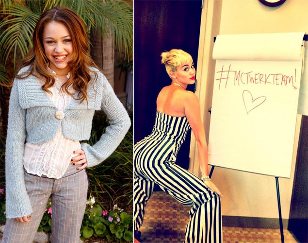 PHOTO CREDIT: JESSE GRANT/ WIREIMAGE; @MILEY CYRUS VIA TWITTER